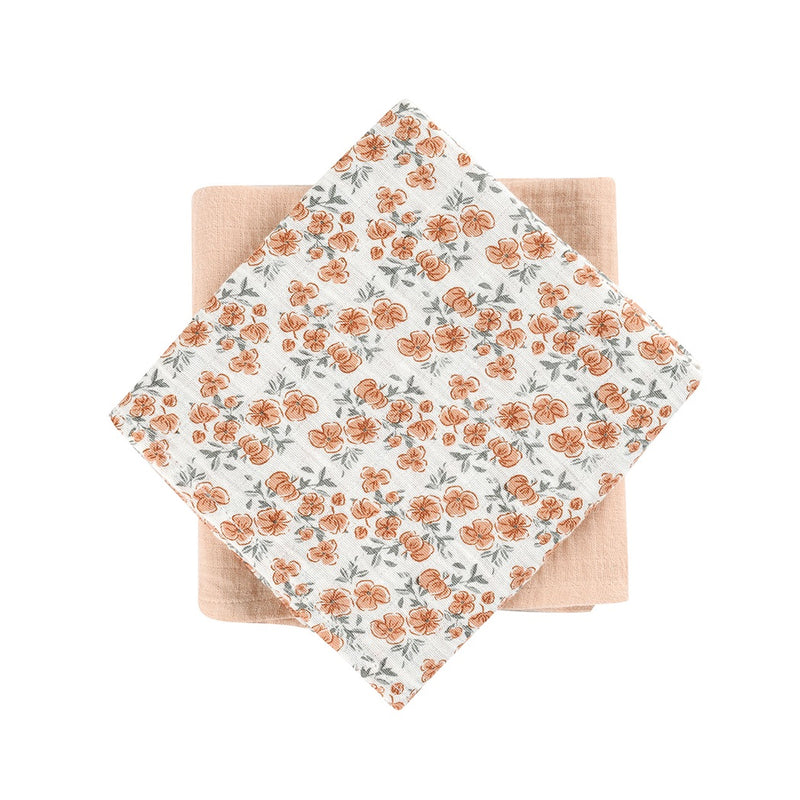 Bonjour Little Baby Mulltücher Californian Poppy / Nude bei Yay Kids