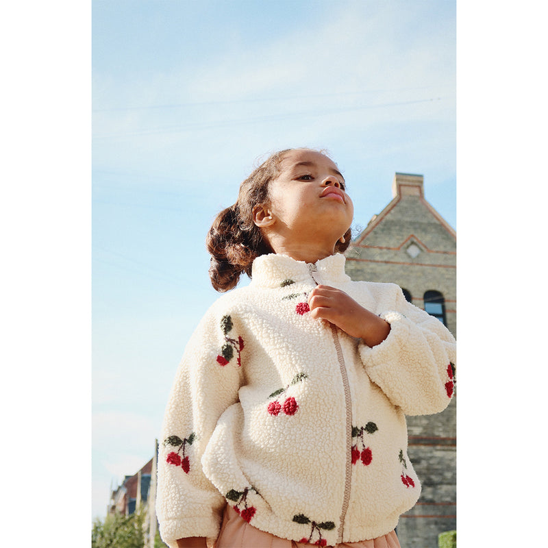 Konges Slojd Children s Teddy Jacket Jody Ladybug Sand at Yay Kids