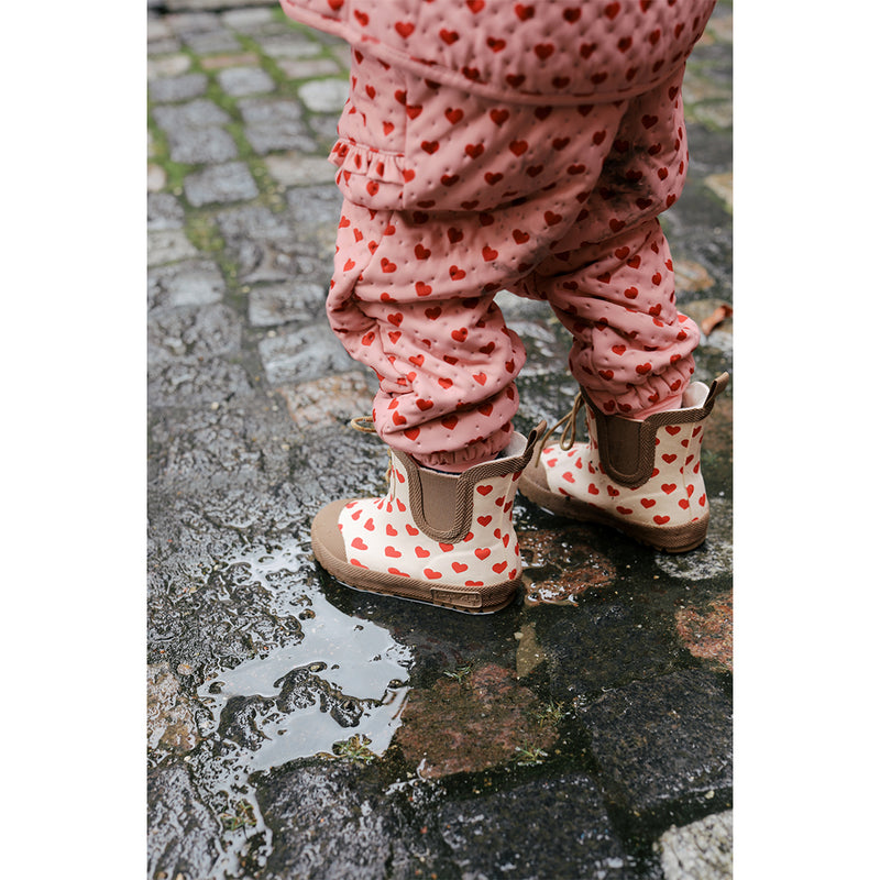 Konges Slojd Thermo Boots Print Coeur Rouge at Yay Kids