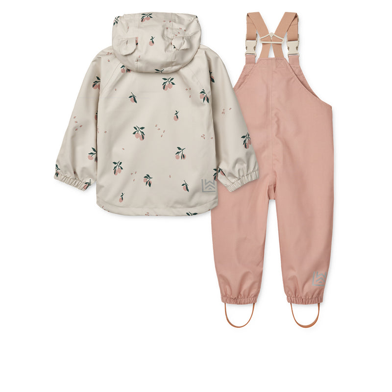 Liewood Rainwear Set Manu Peach / Sea shell bei Yay Kids