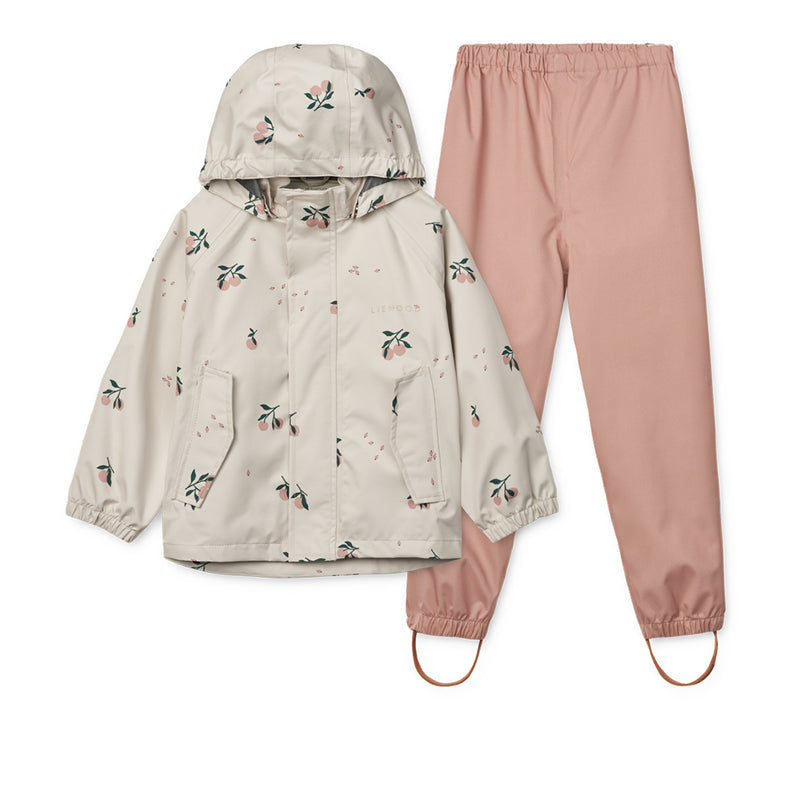 Liewood Rainwear Set Pedia Peach / Sea shell bei Yay Kids