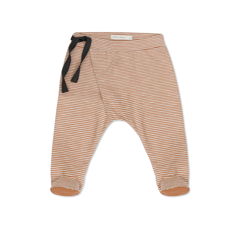 Phil & Phae Organic Harem Footies Stripes Hazel bei Yay Kids