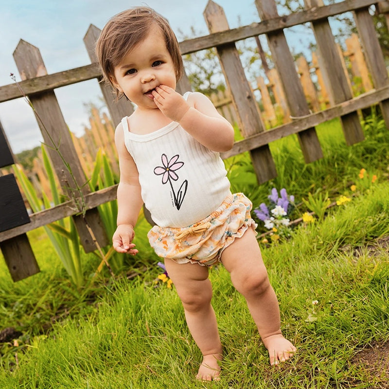 Sproet & Sprout Singlet Top Daisy Off-White bei Yay Kids