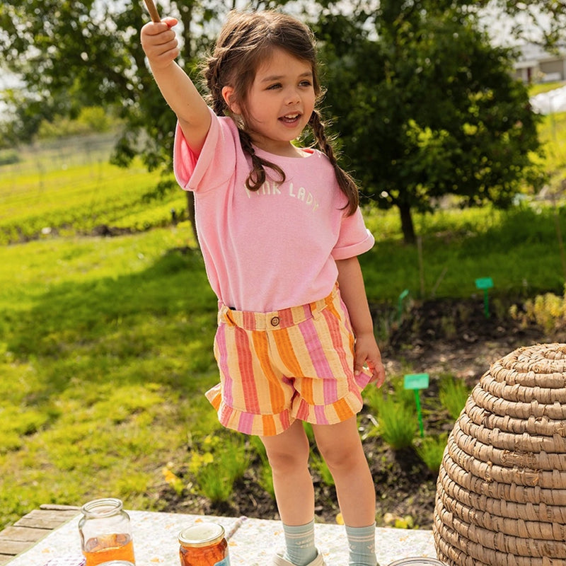 Sproet & Sprout Terry T-Shirt Pink Lady Summer Sorbet bei Yay Kids