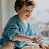Yuki Kidswear Kinder Chunky Knitted Sweater Sky bei Yay Kids