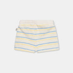 My Little Cozmo Shorts in Weiss mit blauen und gelben Streifen bei Yay Kids