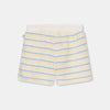 My Little Cozmo Shorts in Weiss mit blauen und gelben Streifen bei Yay Kids