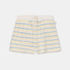 My Little Cozmo Shorts in Weiss mit blauen und gelben Streifen bei Yay Kids