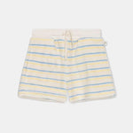 My Little Cozmo Shorts in Weiss mit blauen und gelben Streifen bei Yay Kids