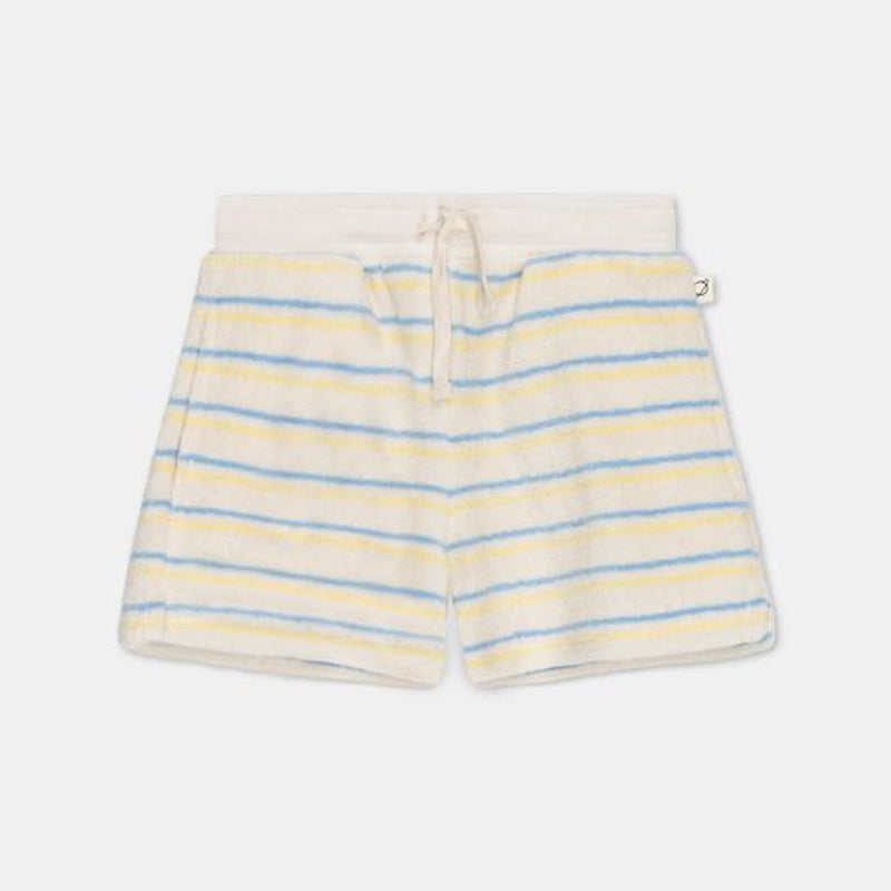 My Little Cozmo Shorts in Weiss mit blauen und gelben Streifen bei Yay Kids