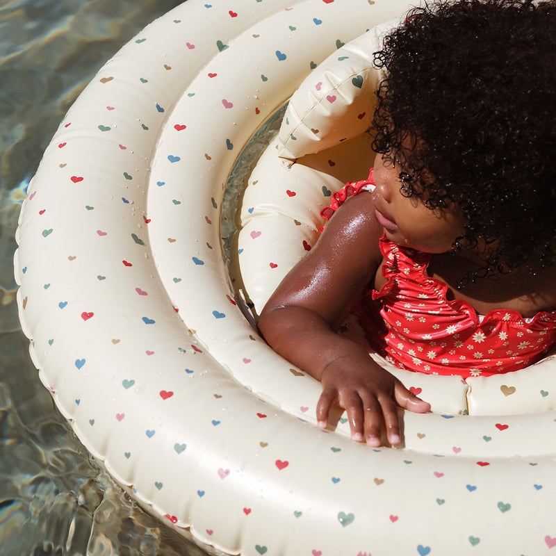 Konges Slojd Baby Swimming Ring Multi Hearts at Yay Kids